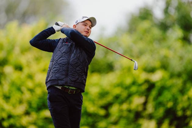 GOLF - DP World Tour Qualifying School EBREICHSDORF,AUSTRIA,22.SEP.26 - GOLF - DP World Tour Qualifying School, GC Schloss Ebreichsdorf. Image shows Lukas Boandl (AUT).  GEPAxpictures xAlexanderxSolc
