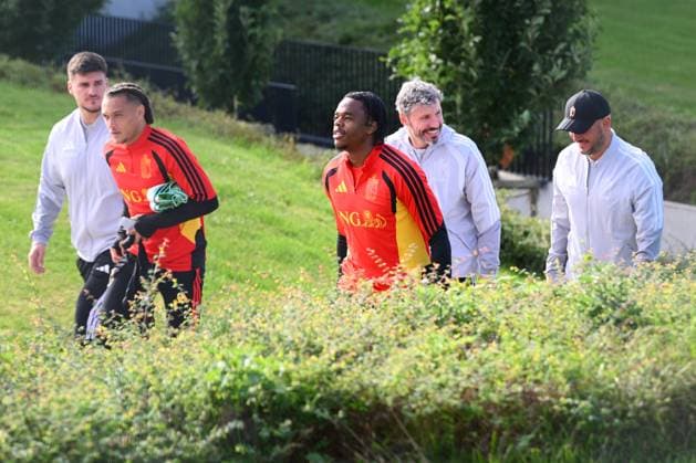 Italy v Belgium - UEFA Nations League 2026 Media Activities 22 09 2026 TUBIZE, BELGIUM - SEPTEMBER 22 : Ngoy Nathan defender of Belgium, Van Bommel Mark head coach of Belgium pictured during a training session ahead of the UEFA Nations League tournament league phase matchday 1 group A1 match between Italy and Belgium on September 22, 2026 in Tubize, Belgium, 22 09 2026 Tubize Belgium  Copyright: xVincentxKalutx