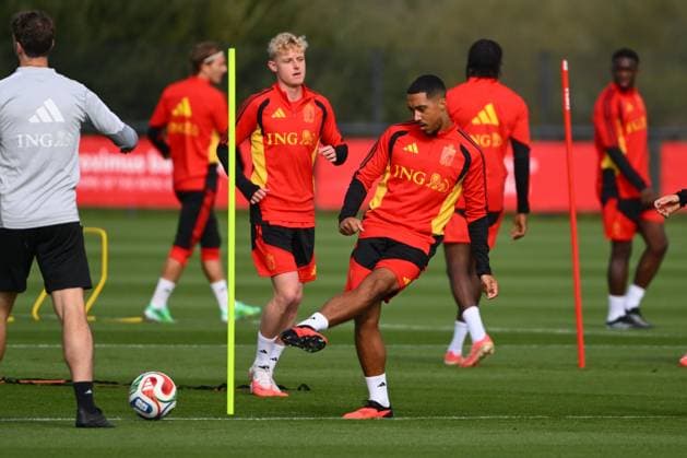 Italy v Belgium - UEFA Nations League 2026 Media Activities 22 09 2026 TUBIZE, BELGIUM - SEPTEMBER 22 : Tielemans Youri midfielder of Belgium pictured during a training session ahead of the UEFA Nations League tournament league phase matchday 1 group A1 match between Italy and Belgium on September 22, 2026 in Tubize, Belgium, 22 09 2026 Tubize Belgium  Copyright: xVincentxKalutx