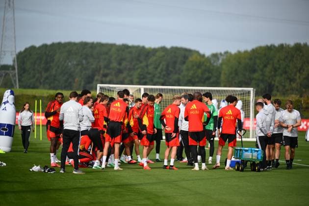 Italy v Belgium - UEFA Nations League 2026 Media Activities 22 09 2026 TUBIZE, BELGIUM - SEPTEMBER 22 : Players of Belgium pictured during a training session ahead of the UEFA Nations League tournament league phase matchday 1 group A1 match between Italy and Belgium on September 22, 2026 in Tubize, Belgium, 22 09 2026 Tubize Belgium  Copyright: xVincentxKalutx