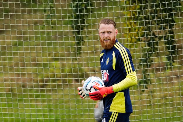 STOCKHOLM, SWEDEN 20260922 Sweden s goalkeeper Viktor Johansson as the soccer team gathers for practice at Bosön in Stockholm ahead of the upcoming Nations League matches STOCKHOLM SWEDEN x10050x  Copyright: xPontusxLundahl TTx FOOTBALL MEN TRAIN IN STOCKHOLM