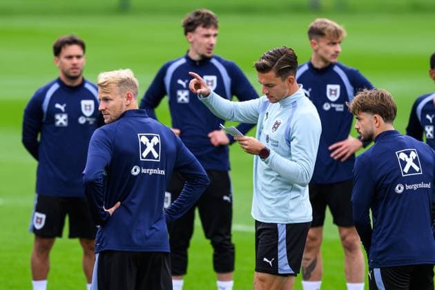 SOCCER - NL, AUT vs ISR WINDISCHGARSTEN,AUSTRIA,22.SEP.26 - SOCCER - UEFA Nations League, group stage, OEFB international match, Länderspiel, Nationalmannschaft Austria vs Israel, preview, training team AUT. Image shows assistant coach Maximilian Ritscher (AUT).  GEPAxpictures xChristianxMoser