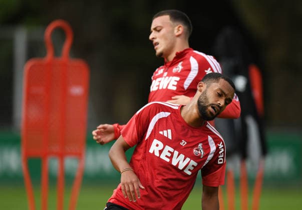 September 22, 2026, xophax, Soccer, Bundesliga 1, 1. FC Köln Training: Training during the international break; from left to right: Said El Mala, Linton Maina—all of 1. FC Köln