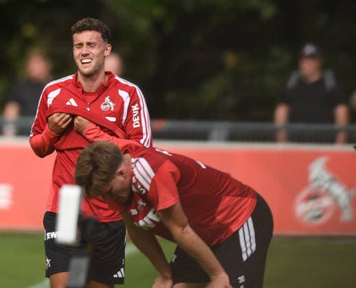 September 22, 2026, xophax, Soccer, Bundesliga 1, 1. FC Köln Training: Training during the international break—Luca Waldschmidt and Marius Bülter, both in the foreground, 1. FC Köln
