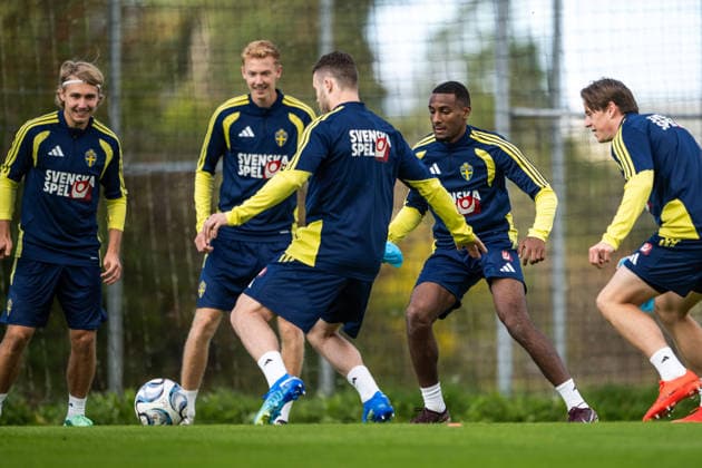 September 22, 2026: Paulos Abraham of the Swedish men’s national soccer team at a training session on September 22, 2026 in Stockholm. Photo by Johanna Säll, BILDBYRAN, code JL JL0630: soccer, football, fotball, Nations League, UEFA Nations League, practice, training, Sweden, Sweden A, bbeng  Copyright: JOHANNAxSÄLL BB260922BB253