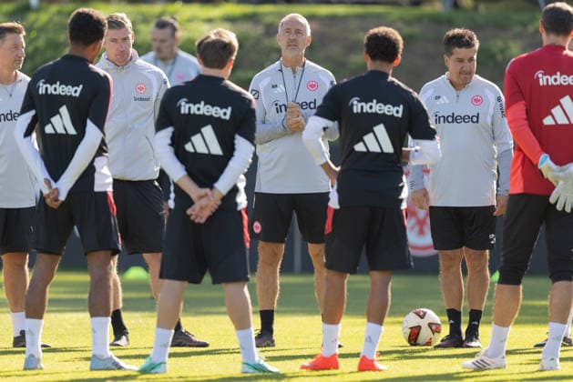 Training: Eintracht Frankfurt Coach Adi Hütter welcomes Eintracht Frankfurt’s few remaining players to training during the international break. Eintracht Frankfurt training session on September 22, 2026, at Deutsche Bank Park in Frankfurt am Main, Frankfurt am Main, Hesse, Germany. Deutsche Bank Park
