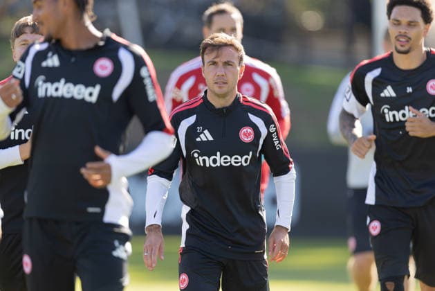 Eintracht Frankfurt Training: Mario Götze, Eintracht Frankfurt, 27. Eintracht Frankfurt training session on September 22, 2026, at Deutsche Bank Park in Frankfurt am Main, Frankfurt am Main, Hesse, Germany. Deutsche Bank Park