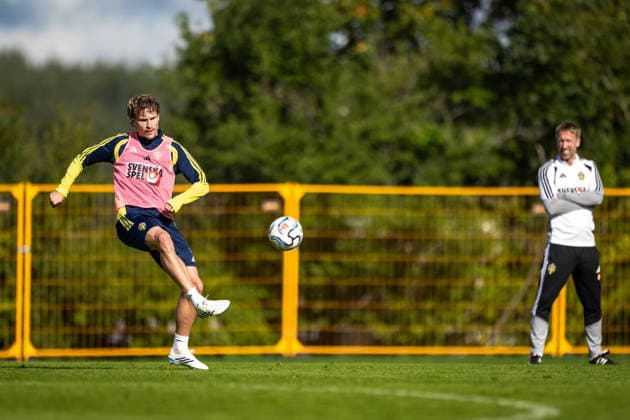 September 22, 2026: Carl Starfelt of the Swedish men’s national soccer team at a training session on September 22, 2026 in Stockholm. Photo by Johanna Säll, BILDBYRAN. Code: JL JL0630. soccer, football, fotball, Nations League, UEFA Nations League, practice, training, Sweden, Sweden A, bbeng  Copyright: JOHANNAxSÄLL BB260922BB268