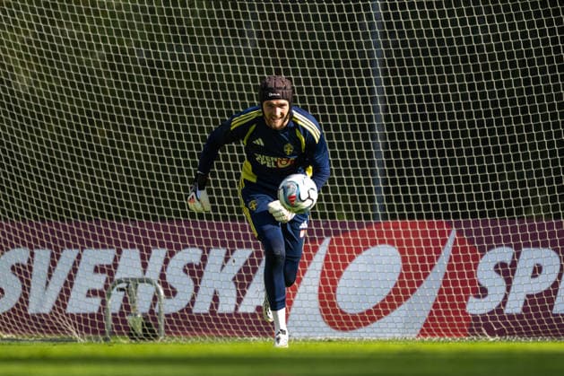 September 22, 2026: Goalkeeper Noel Törnqvist of the Swedish men s national soccer team at a training session on September 22, 2026 in Stockholm. Photo: Johanna Säll, BILDBYRAN. Code: JL JL0630. soccer, football, fotball, Nations League, UEFA Nations League, practice, training, Sweden, Sweden A, bbeng  Copyright: JOHANNAxSÄLL BB260922BB282