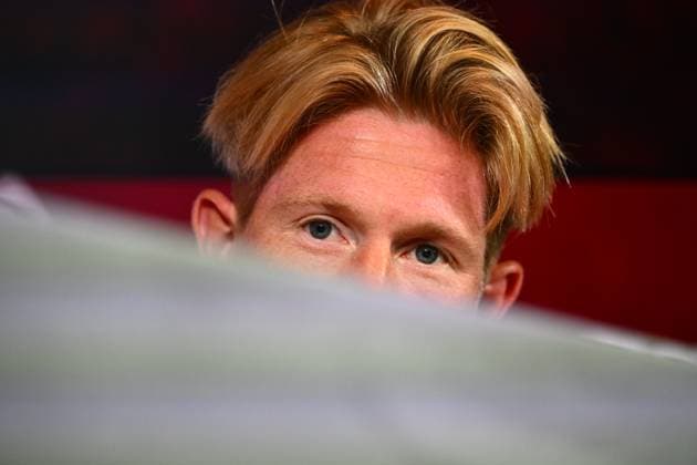 Italy v Belgium - UEFA Nations League 2026 Media Activities 22 09 2026 TUBIZE, BELGIUM - SEPTEMBER 22 : De Bruyne Kevin forward of Belgium speaks with the media during a pre-match press conference, PK, Pressekonferenz ahead of the UEFA Nations League tournament league phase matchday 1 group A1 match between Italy and Belgium on September 22, 2026 in Tubize, Belgium, 22 09 2026 Tubize Belgium  Copyright: xVincentxKalutx