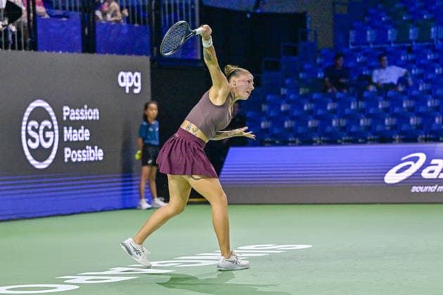 22nd September 2026; Kallang Tennis Hub, Singapore; WTA, Tennis Damen Tennis, Singapore Open, Day 2; Oleksandra Oliynykova DavidxAsh