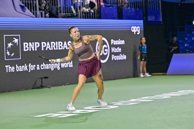 22nd September 2026; Kallang Tennis Hub, Singapore; WTA, Tennis Damen Tennis, Singapore Open, Day 2; Oleksandra Oliynykova DavidxAsh