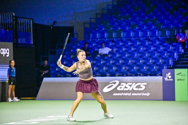 22nd September 2026; Kallang Tennis Hub, Singapore; WTA, Tennis Damen Tennis, Singapore Open, Day 2; Oleksandra Oliynykova DavidxAsh