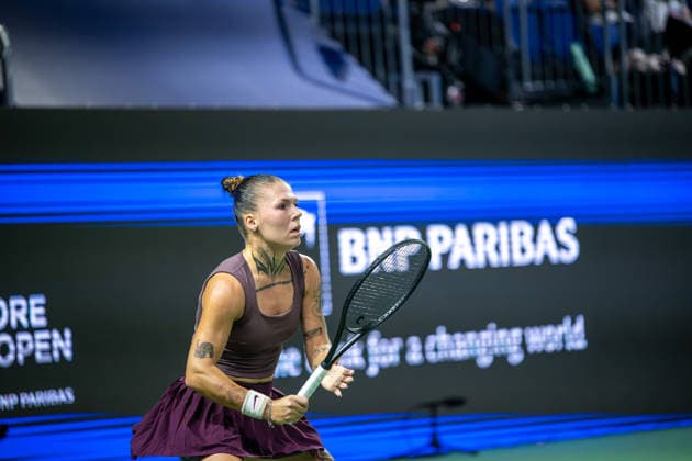 22nd September 2026; Kallang Tennis Hub, Singapore; WTA, Tennis Damen Tennis, Singapore Open, Day 2; Oleksandra Oliynykova DavidxAsh