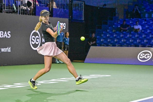 22nd September 2026; Kallang Tennis Hub, Singapore; WTA, Tennis Damen Tennis, Singapore Open Day 2; Tatiana Prozorova DavidxAsh