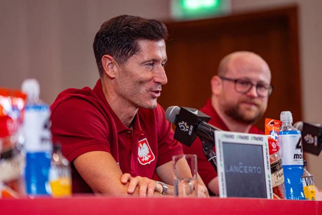 Polish national team, Nationalteam First press conference, PK, Pressekonferenz Robert Lewandowski and Emil Kopanski attending the first press conference during Poland™s national team training camp ahead of the upcoming UEFA Nations League matches (Kazimierz Koper Ball Raw Images) Warszawa DoubleTree by Hilton Hotel & Conference Centre, Skalnicowa 21 Poland Copyright: xKazimierzxKoperx KAZ_polkonf-13