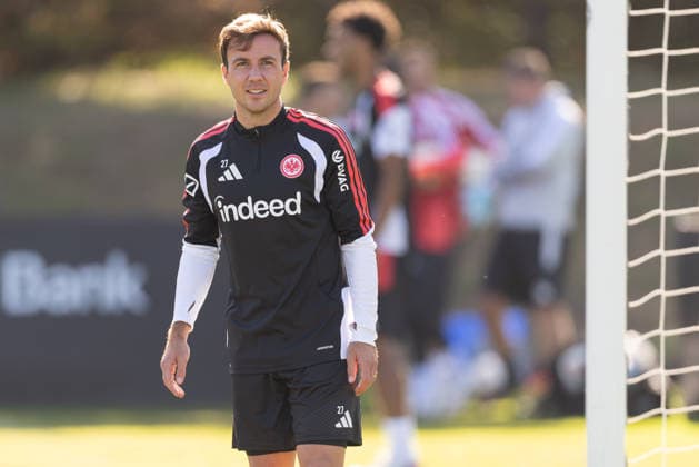 Eintracht Frankfurt Training: Mario Götze, Eintracht Frankfurt, 27. Eintracht Frankfurt training session on September 22, 2026, at Deutsche Bank Park in Frankfurt am Main, Frankfurt am Main, Hesse, Germany; Deutsche Bank Park
