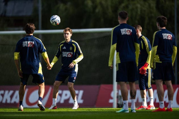 September 22, 2026: Williot Swedberg of the Swedish men’s national soccer team at a training session on September 22, 2026 in Stockholm. Photo by Johanna Säll, BILDBYRAN, code JL JL0630: soccer, football, soccer, Nations League, UEFA Nations League, training, practice, Sweden, Sweden A, bbeng  Copyright: JOHANNAxSÄLL BB260922BB348