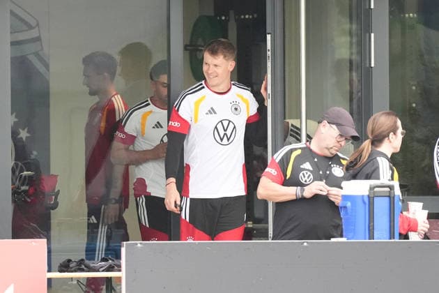 Goalie Alexander Nübel Germany HerzoBase September 22, 2026 German National Team Nations League Preparation, Home Ground, HerzoBase, World of Adidas, Herzogenaurach