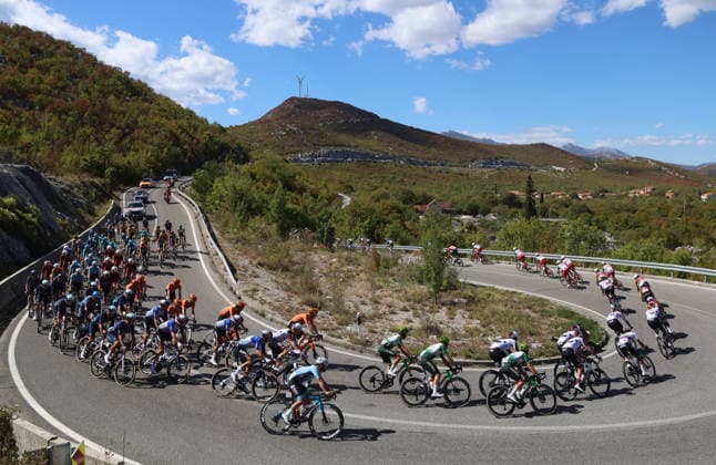 CRO Race 2026: Stage 1 Cyclists compete during the first stage of the CRO Race 2026, a 167-kilometre route from Split to Seget Donji in village Blato na Cetini near Omis, Croatia on September 22, 2026. The six-stage race runs from September 22 to 27 across Croatia.  IvoxCagalj PIXSELL
