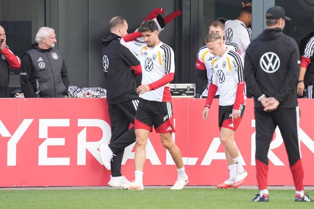 Kai Havertz Germany, Chris Führich Herzo Base September 22, 2026 German National Team Nations League Preparation, Home Ground, HerzoBase, World of Adidas, Herzogenaurach