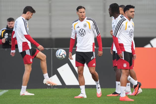 Younes Ebnoutalib Germany, Kai Havertz Germany, Nadiem Amiri Germany Herzo Base September 22, 2026 German National Team Nations League Preparation, Home Ground, HerzoBase, World of Adidas, Herzogenaurach