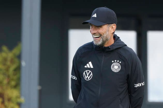 Pictured: National Team Coach Juergen Klopp, September 22, 2026, Media training session for the German national team with Juergen Klopp, Germany, Herzogenaurach, Media Center. DFL regulations prohibit any use of photographs as image sequences and or quasi-video. Copyright: HMBxMedia xJulienxBecker