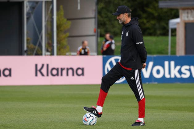 Pictured: National Team Coach Juergen Klopp, September 22, 2026, Media training session for the German national team with Juergen Klopp, Germany, Herzogenaurach, Media Center; DFL REGULATIONS PROHIBIT ANY USE OF PHOTOGRAPHS AS IMAGE SEQUENCES AND OR QUASI-VIDEO Copyright: HMBxMedia xJulienxBecker