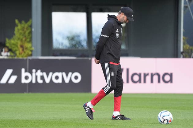 National Team Coach Jürgen Klopp, Germany, pensive, HerzoBase, September 22, 2026, German National Team, Nations League preparation, Home Ground, HerzoBase, World of Adidas, Herzogenaurach