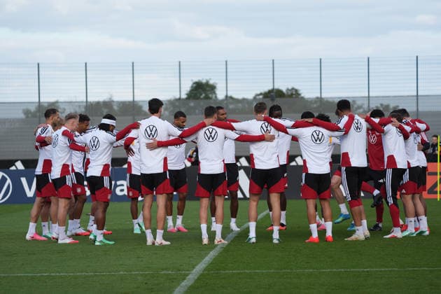 Team Gathers for Training Session at HerzoBase September 22, 2026 German National Team Nations League Preparation, Home Ground, HerzoBase, World of Adidas, Herzogenaurach
