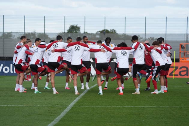 Team at practice at Herzo Base, September 22, 2026—German National Team, Nations League preparation, Home Ground, HerzoBase, World of Adidas, Herzogenaurach