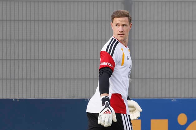 Pictured: Goaltender Marc-André ter Stegen, September 22, 2026, German national team media training session with Jürgen Klopp, Germany, Herzogenaurach, Media Center. DFL regulations prohibit any use of photographs as image sequences and or quasi-video. Copyright: HMBxMedia xJulienxBecker
