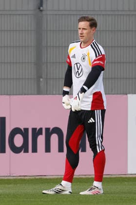 Pictured: Goaltender Marc-André ter Stegen, September 22, 2026, German national team media training session with Jürgen Klopp, Germany, Herzogenaurach, Media Center. DFL regulations prohibit any use of photographs as image sequences and or quasi-video. Copyright: HMBxMedia xJulienxBecker