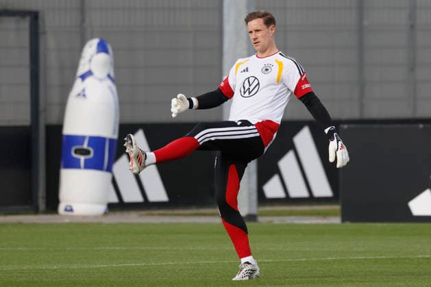 Pictured: Goaltender Marc-André ter Stegen, September 22, 2026, German national team media training session with Jürgen Klopp, Germany, Herzogenaurach, Media Center. DFL regulations prohibit any use of photographs as image sequences and or quasi-video. Copyright: HMBxMedia xJulienxBecker