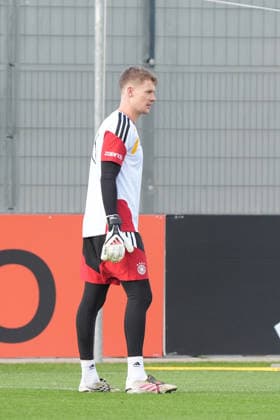 Goalie Alexander Nübel Germany HerzoBase September 22, 2026 German National Team Nations League Preparation, Home Ground, HerzoBase, World of Adidas, Herzogenaurach