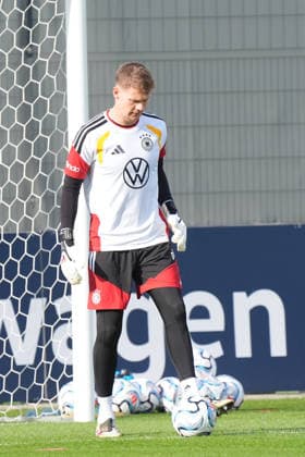 Goalie Alexander Nübel Germany HerzoBase September 22, 2026 German National Team Nations League Preparation, Home Ground, HerzoBase, World of Adidas, Herzogenaurach