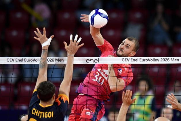 2026.09.22 Sofia siatkowka Mistrzostwa Europy w siatkowce mezczyzn Francja - Rumunia N z Francois Huez Foto Lukasz Laskowski PressFocus 2026.09.22 Sofia CEV Enel EuroVolley Men 2026 France vs Romania Francois Huez Credit: Lukasz Laskowski PressFocus NEWSPIX.PL --- newspix.pl 