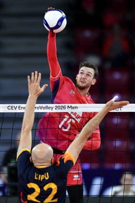 2026.09.22 Sofia siatkowka Mistrzostwa Europy w siatkowce mezczyzn Francja - Rumunia N z Mathis Henno Foto Lukasz Laskowski PressFocus 2026.09.22 Sofia CEV Enel EuroVolley Men 2026 France vs Romania Mathis Henno Credit: Lukasz Laskowski PressFocus NEWSPIX.PL --- newspix.pl 
