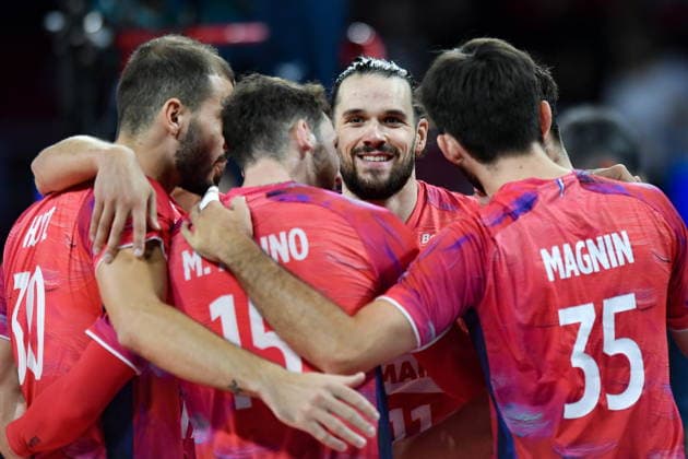 2026.09.22 Sofia siatkowka Mistrzostwa Europy w siatkowce mezczyzn Francja - Rumunia N z Antoine Arthur Fabien Brizard Foto Lukasz Laskowski PressFocus 2026.09.22 Sofia CEV Enel EuroVolley Men 2026 France vs Romania Antoine Arthur Fabien Brizard Credit: Lukasz Laskowski PressFocus NEWSPIX.PL --- newspix.pl 