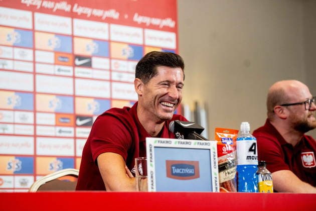 2026.09.22 Warszawa Pilka nozna kadra reprezentacja Polska Konferencja prasowa i trening reprezentacji Polski N z Robert Lewandowski Foto Jacek Prondzynski PressFocus 2026.09.22 Warsaw football press conference, PK, Pressekonferenz and training of the Polish football national team, Nationalteam Robert Lewandowski Credit: Jacek Prondzynski PressFocus NEWSPIX.PL --- newspix.pl 