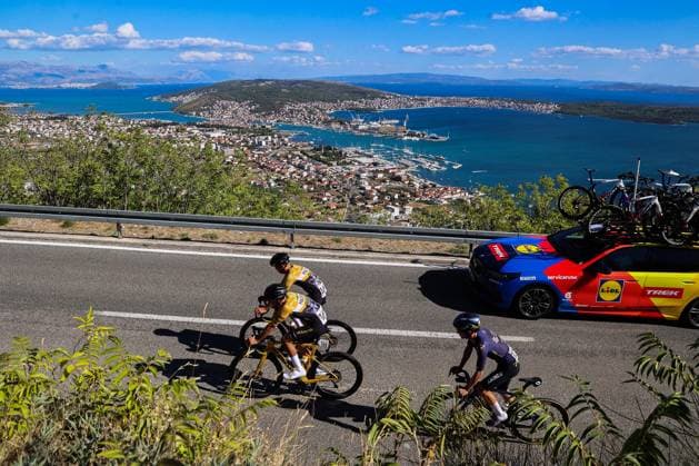 CRO Race 2026: Stage 1 Cyclists compete during the first stage of the CRO Race 2026, a 167-kilometre route from Split to Seget Donji in Seget Donji, Croatia on September 22, 2026. The six-stage race runs from September 22 to 27 across Croatia.  IvanaxIvanovic PIXSELL