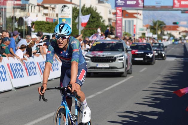 CRO Race 2026: Stage 1 Louis Vervaeke of Team Soudal Quick-Step cross the finish line during the first stage of the CRO Race 2026, a 167-kilometre route from Split to Seget Donji in Seget Donji, Croatia on September 22, 2026. The six-stage race runs from September 22 to 27 across Croatia.  IvanaxIvanovic PIXSELL
