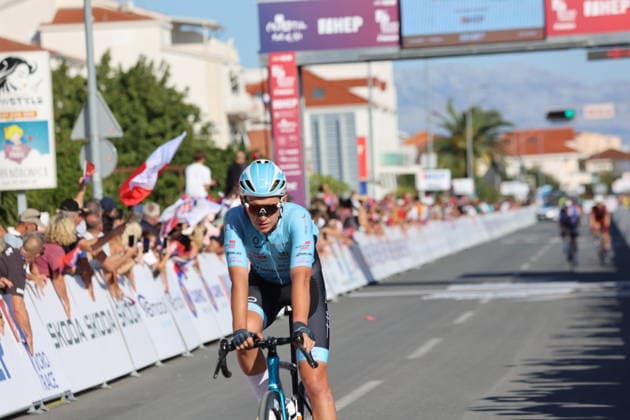 CRO Race 2026: Stage 1 Cyclists cross the finish line during the first stage of the CRO Race 2026, a 167-kilometre route from Split to Seget Donji in Seget Donji, Croatia on September 22, 2026. The six-stage race runs from September 22 to 27 across Croatia.  IvanaxIvanovic PIXSELL