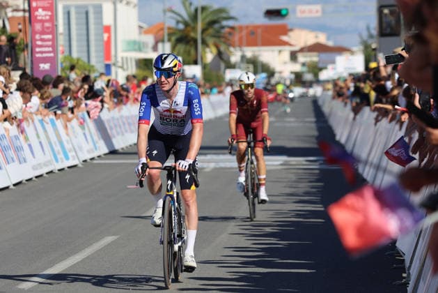 CRO Race 2026: Stage 1 Cyclists cross the finish line during the first stage of the CRO Race 2026, a 167-kilometre route from Split to Seget Donji in Seget Donji, Croatia on September 22, 2026. The six-stage race runs from September 22 to 27 across Croatia.  IvanaxIvanovic PIXSELL