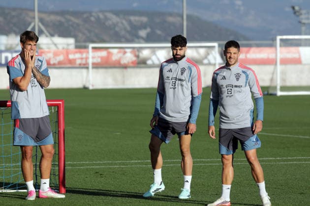 Croatia National Football Team: Press and Trainign Session Luka Vuskovic, Josko Gvardiol and Andrej Kramaric of Croatia during the training sesion at HNK Rijeka stadium on September 22, 2026 in Rijeka, Croatia.  GoranxKovacic PIXSELL