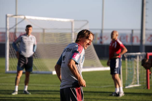 Croatia National Football Team: Press and Trainign Session Luka Modric of Croatia during the training sesion at HNK Rijeka stadium on September 22, 2026 in Rijeka, Croatia.  GoranxKovacic PIXSELL