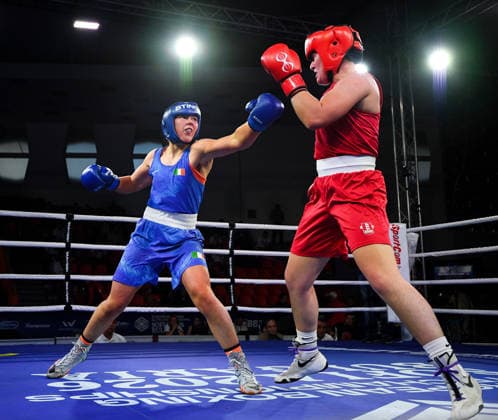 2026 European Boxing Elite Championships, Sofia, Bulgaria 22 9 2026 Women™s 80kg Quarter-Final Lisa O™Rourke vs Emily Asquith Ireland™s Lisa O™Rourke in action against Emily Asquith of England Lisa O™Rourke in action against Emily Asquith 22 9 2026  Copyright: xx VD2_2143