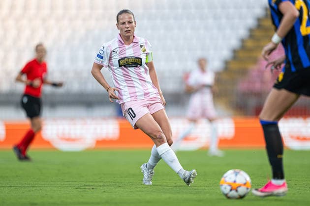 September 22, 2026: Anna Anvegard of Häcken during the Women’s Champions League soccer match between Inter and Häcken on September 22, 2026 in Monza. Photo by Carl Sandin, BILDBYRAN, code CS CS0982: soccer, football, UEFA Women’s Champions League, Inter, Häcken, women’s soccer, BBENG  Copyright: CARLxSANDIN BB260922CS054