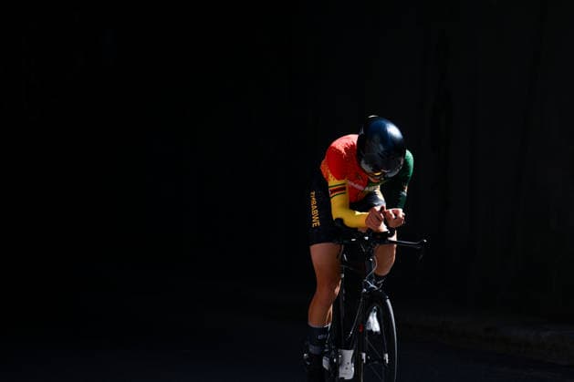 2026 UCI Road World Championships Picture by Chris Auld SWpix.com - 22 09 2026 - Cycling - 2026 UCI Road World Championships - MontrÃ al, Canada - Men Junior Individual Time Trial (ITT) - Carlos Alexander Kee-Tui (Zimbabwe) Copyright: x xSWpix.comx(t axPhotographyxHubxLtd)xChrisxAuld SWpix.comx SWP-3521-1389
