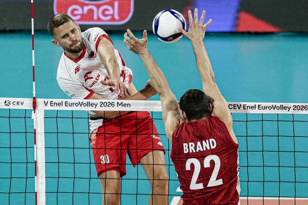 IPA88836050 - Poland s Batrlomiej Boladz in action during the CEV Enel Eurovolley 2026 quarterfinal match between Poland and Germany—Arena 8888 in Sofia, Bulgaria, on September 22, 2026  Copyright: xIvanxSxIvanov IPAxSportx xx IPA88836050
